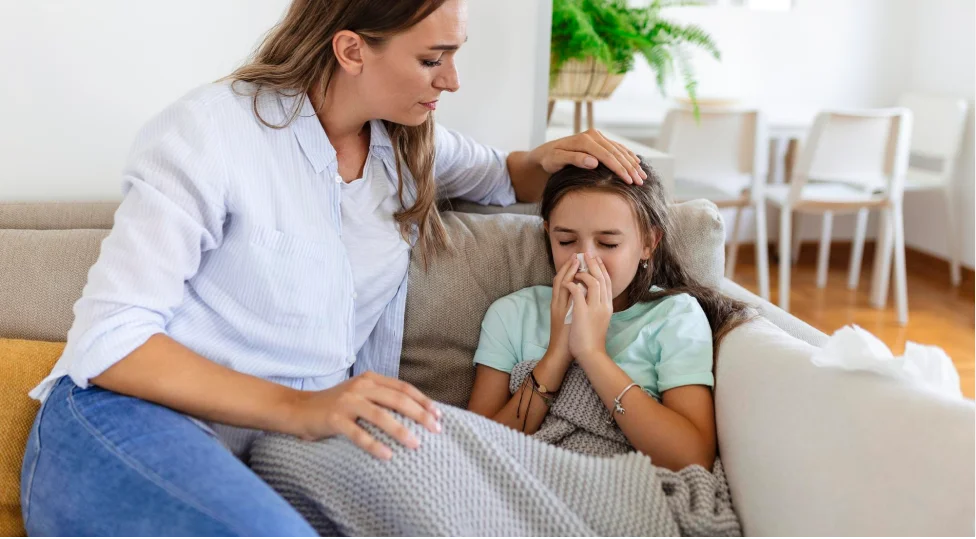 Mocos verdes en niños